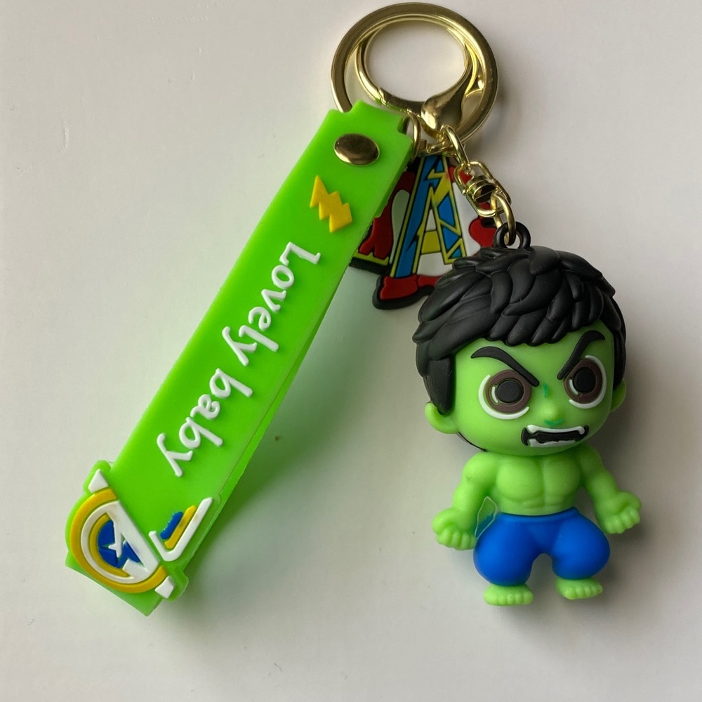 Baby Hulk Superhero Keychain